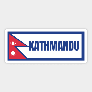Kathmandu City in Nepal Flag Sticker